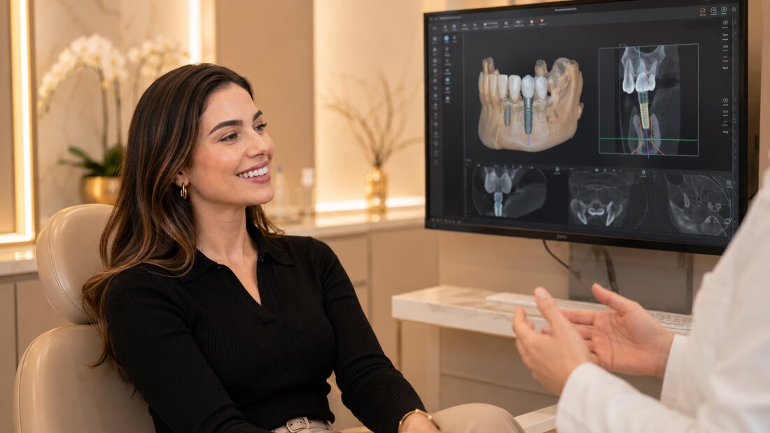 Consultório odontológico em Barueri equipado para implante dentário guiado com planejamento digital